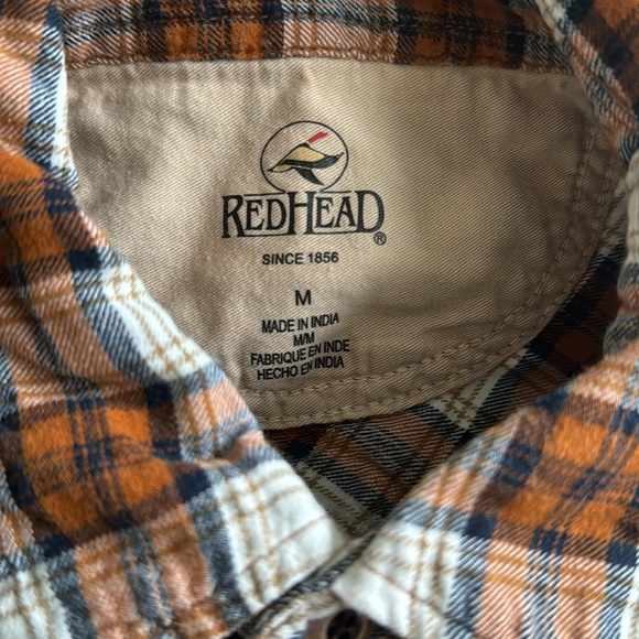 REDHEAD MENS MED LIGHTWEIGHT PLAID SHIRT - Picture 5 of 7